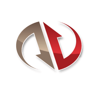 NinjaTrader brand mark — stylized red and brown N inside an oval — for OrderFlow Labs Lifestyle Trader